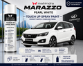 Mahindra Marazzo Pearl White Touch Up Spray Paint | OEM Automotive Aerosol Paint for Scratch Repair