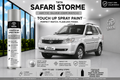 Tata Safari Storme Arctic Silver Touch Up Spray Paint – OEM Color Match | LIHA Aerosols 500ml