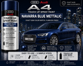 Audi A4 Navarra Blue Metallic Touch Up Spray Paint – OEM Color Match | LIHA Aerosols 500ml