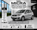Nissan Micra Blade Silver Touch Up Spray Paint – OEM Color Match | LIHA Aerosols 500ml