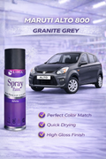 LIHA Aerosols Spray Paint – Granite Grey (Maruti Alto 800 Color Match) | Quick Dry Acrylic Finish
