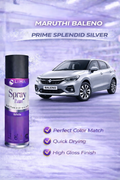 LIHA Aerosols Spray Paint – Prime Splendid Silver (Maruti Baleno Color Match) | High Gloss Quick Dry Finish