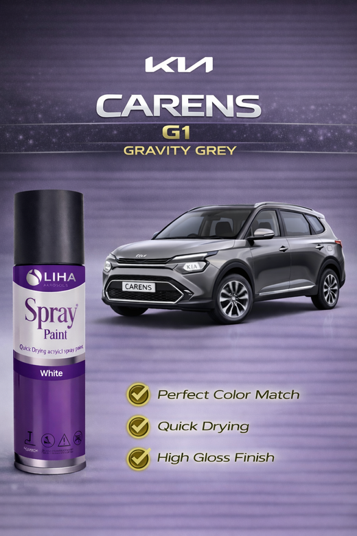 Kia Carens Gravity Grey (G1) | OEM Color Match | High Gloss | Quick Dry