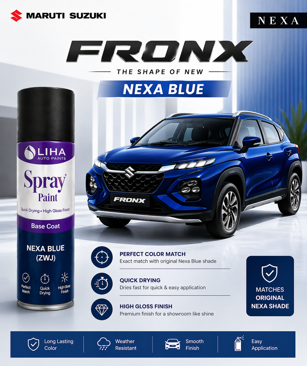 Maruti Suzuki Fronx Nexa Blue (ZWJ) | OEM Color Match | Base Coat | High Gloss Finish