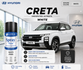 Hyundai Creta White | OEM Color Match | Base Coat | High Gloss Finish