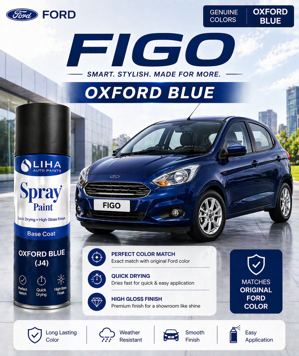 Ford Figo Oxford Blue | OEM Color Match | Base Coat | High Gloss Finish