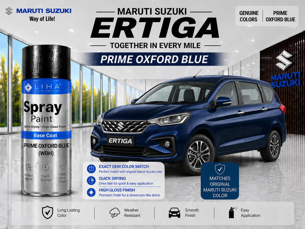 Maruti Suzuki Ertiga Oxford Blue | OEM Color Match | Base Coat | Metallic Finish | Quick Dry