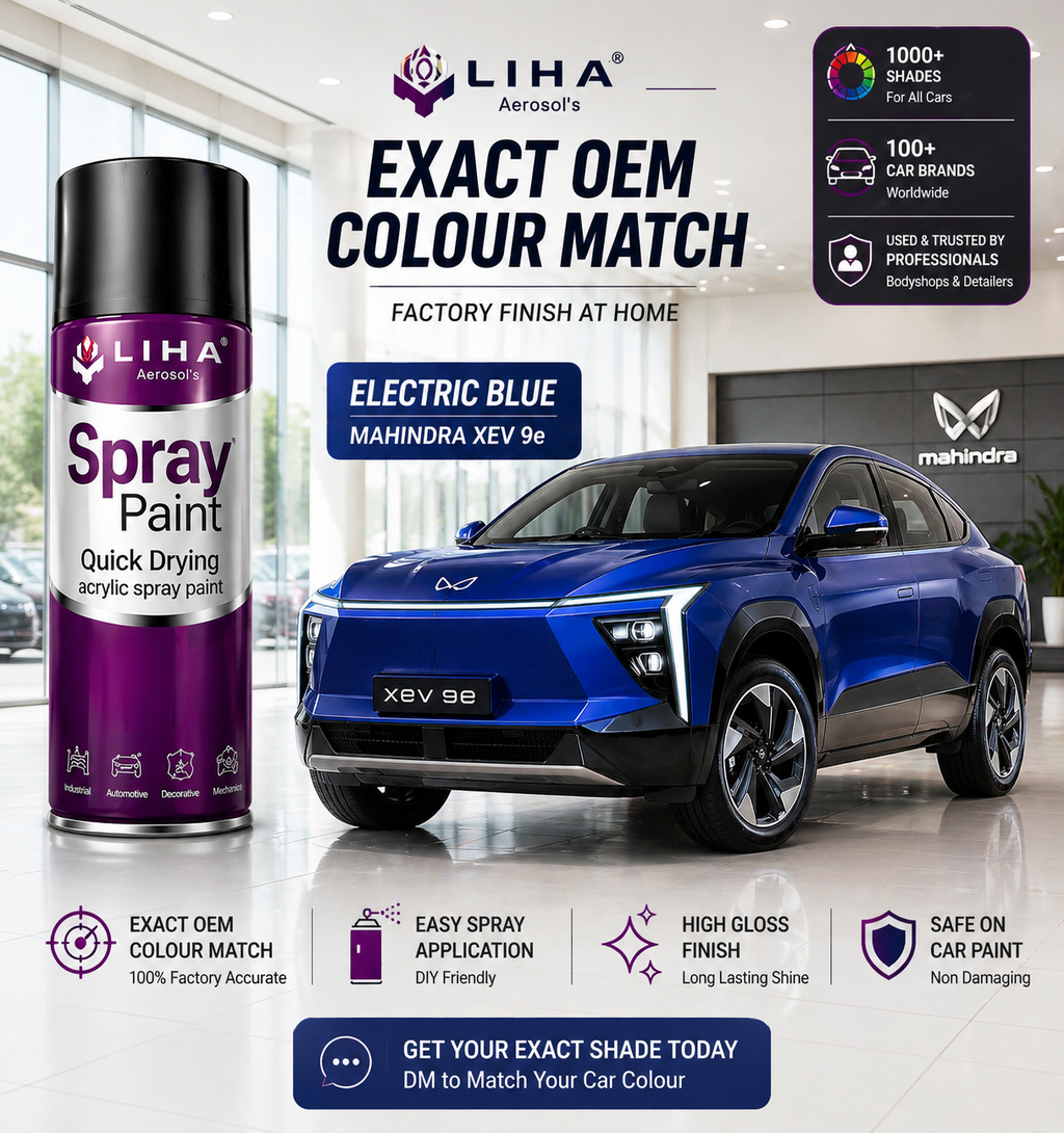 Mahindra XEV 9e Blue | OEM Color Match | Base Coat | Metallic Finish | Quick Dry