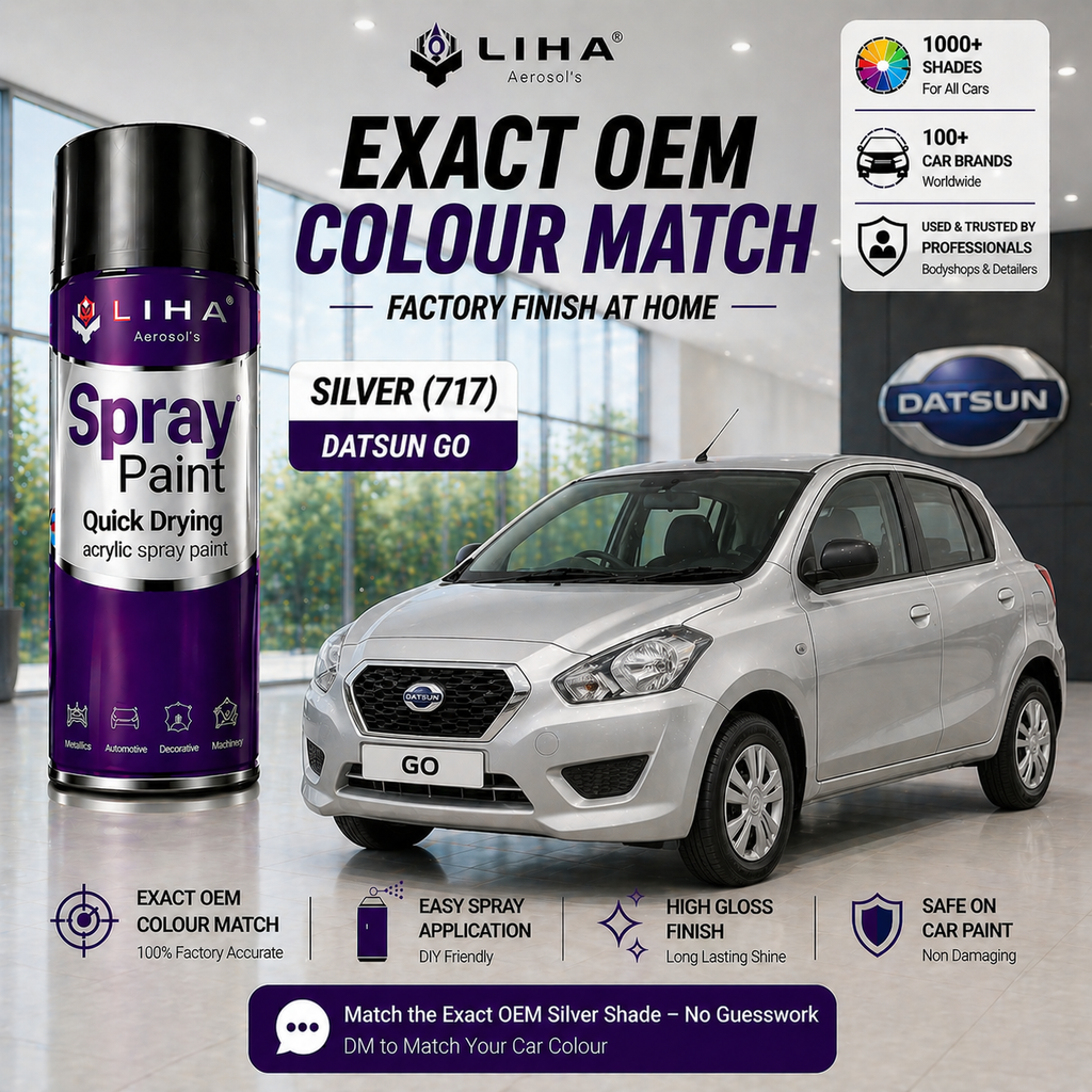 Datsun GO Silver | OEM Color Match | Base Coat | Metallic Finish | Quick Dry