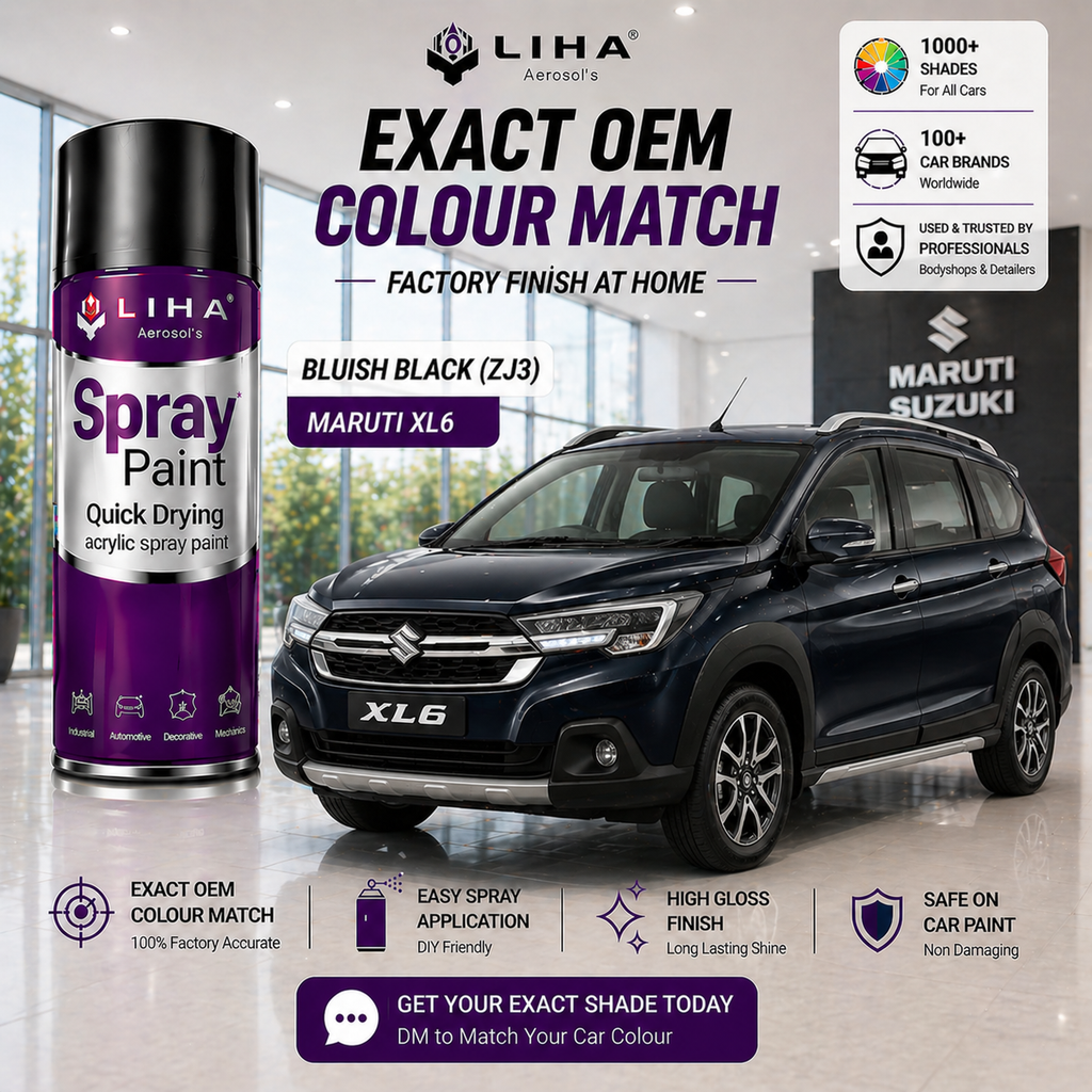 Maruti Suzuki XL6 Bluish Black | OEM Color Match | Base Coat | Metallic Finish | Quick Dry