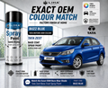 Tata Zest Buzz Blue Pearl Metallic (TA161 / 558) PU Spray Paint – OEM Factory Match Car Paint | LIHA Aerosols