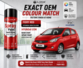 Hyundai Eon Fiery Red PU Spray Paint – OEM Factory Match Car Paint | LIHA Aerosols