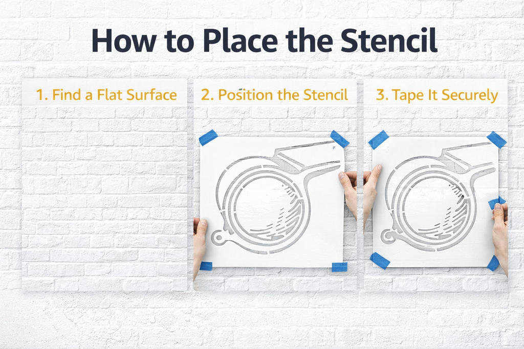 LIHA Aerosols Outline Stencil Combo (1 x 1.5 ft) + Red Spray Paint — Ready Marking Kit