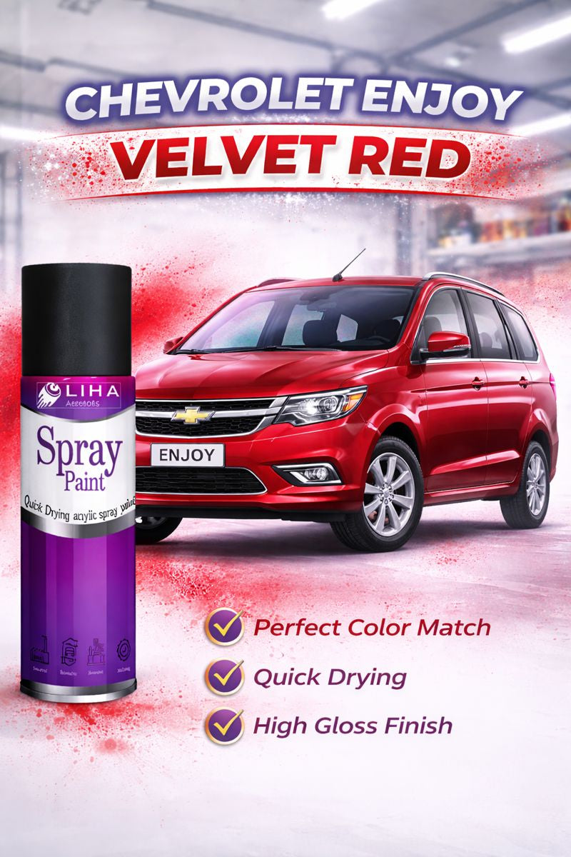 Chevrolet Enjoy Velvet Red Car Spray Paint
