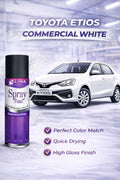Toyota Etios White Car Spray Paint