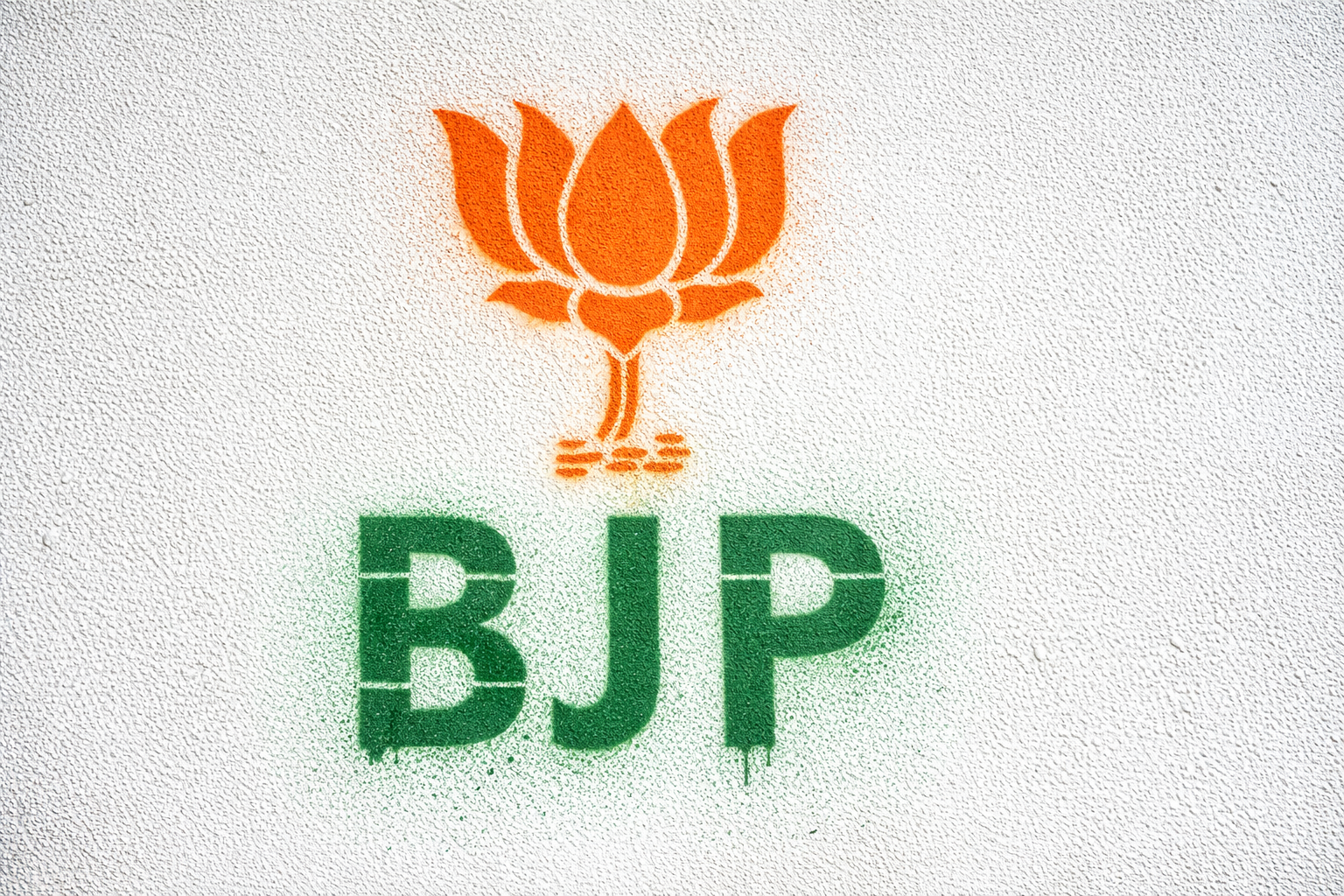 BJP Lotus Wall Painting Stencil 2 x 2.5 ft