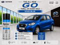Datsun GO Vivid Blue Touch Up Spray Paint | OEM Automotive Aerosol Paint for Scratch Repair