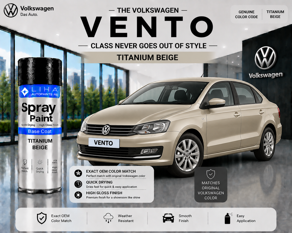Volkswagen Vento Titanium Beige Touch Up Spray Paint – OEM Color Match
