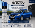Nissan Sunny Sapphire Blue Touch Up Spray Paint | OEM Automotive Aerosol Paint for Scratch Repair