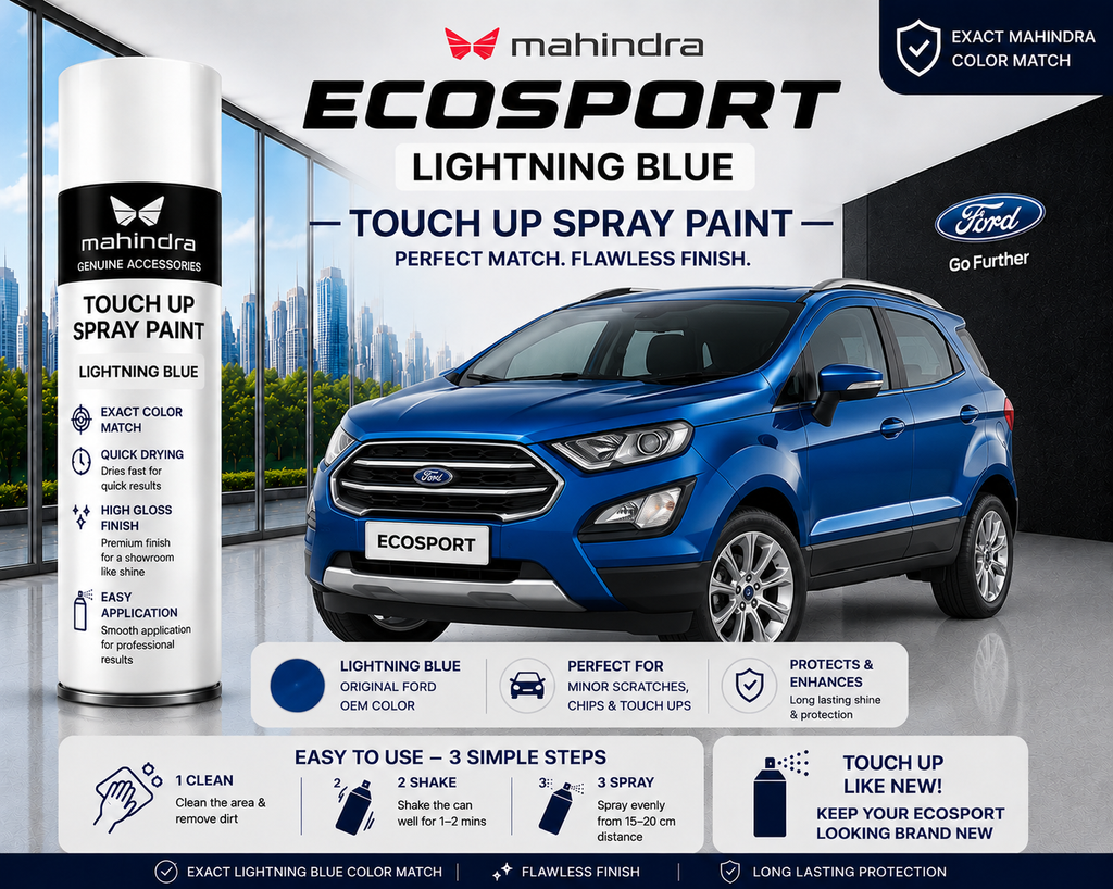 Ford EcoSport Lightning Blue Touch Up Spray Paint – OEM Color Match