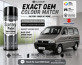 Maruti Suzuki Eeco Glistening Grey Metallic (ZNZ) PU Spray Paint – OEM Factory Match Car Paint | LIHA Aerosols