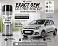 Hyundai Grand i10 Sleek Silver Metallic PU Spray Paint – OEM Factory Match Car Paint | LIHA AerosolsS
