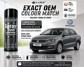 Volkswagen Vento Carbon Steel Grey Metallic Spray Paint – OEM Factory Match Car Touch Up Paint | LIHA Aerosols 400ml