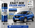 Renault Kwid Electric Blue Touch Up Spray Paint | OEM Automotive Aerosol Paint for Scratch Repair