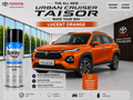 Toyota Urban Cruiser Taisor Lucent Orange Spray Paint – OEM Factory Match Car Touch Up Paint