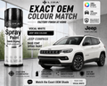 Jeep Compass Vocal White Touch Up Spray Paint | OEM Pearl White Automotive Aerosol Paint