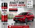 Honda City Hybrid Radiant Red Metallic Touch Up Spray Paint – OEM Color Match