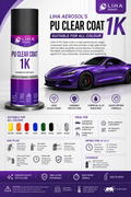 PU Clear Coat 1K Spray Paint | High Gloss Protective Top Coat