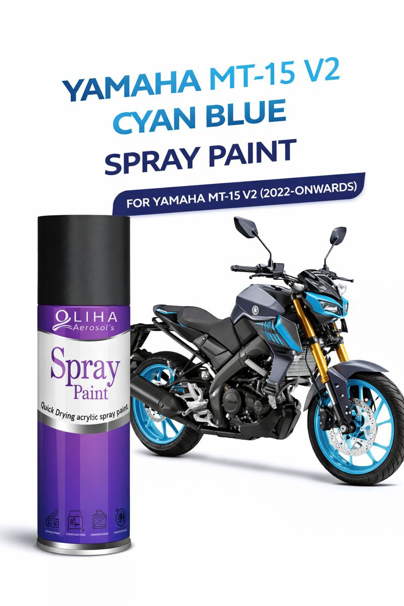 Yamaha MT-15 Cyan Blue Spray Paint