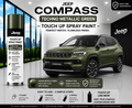 Jeep Compass Techno Metallic Green Touch Up Spray Paint – OEM Color Match | LIHA Aerosols 500ml