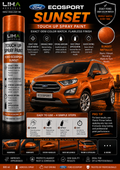 Ford EcoSport Sunset OEM Color Match Touch Up Spray Paint 500ml | LIHA Aerosols Automotive Paint