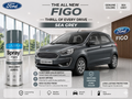 Ford Figo Sea Grey Touch Up Spray Paint | OEM Automotive Aerosol Paint for Scratch Repair