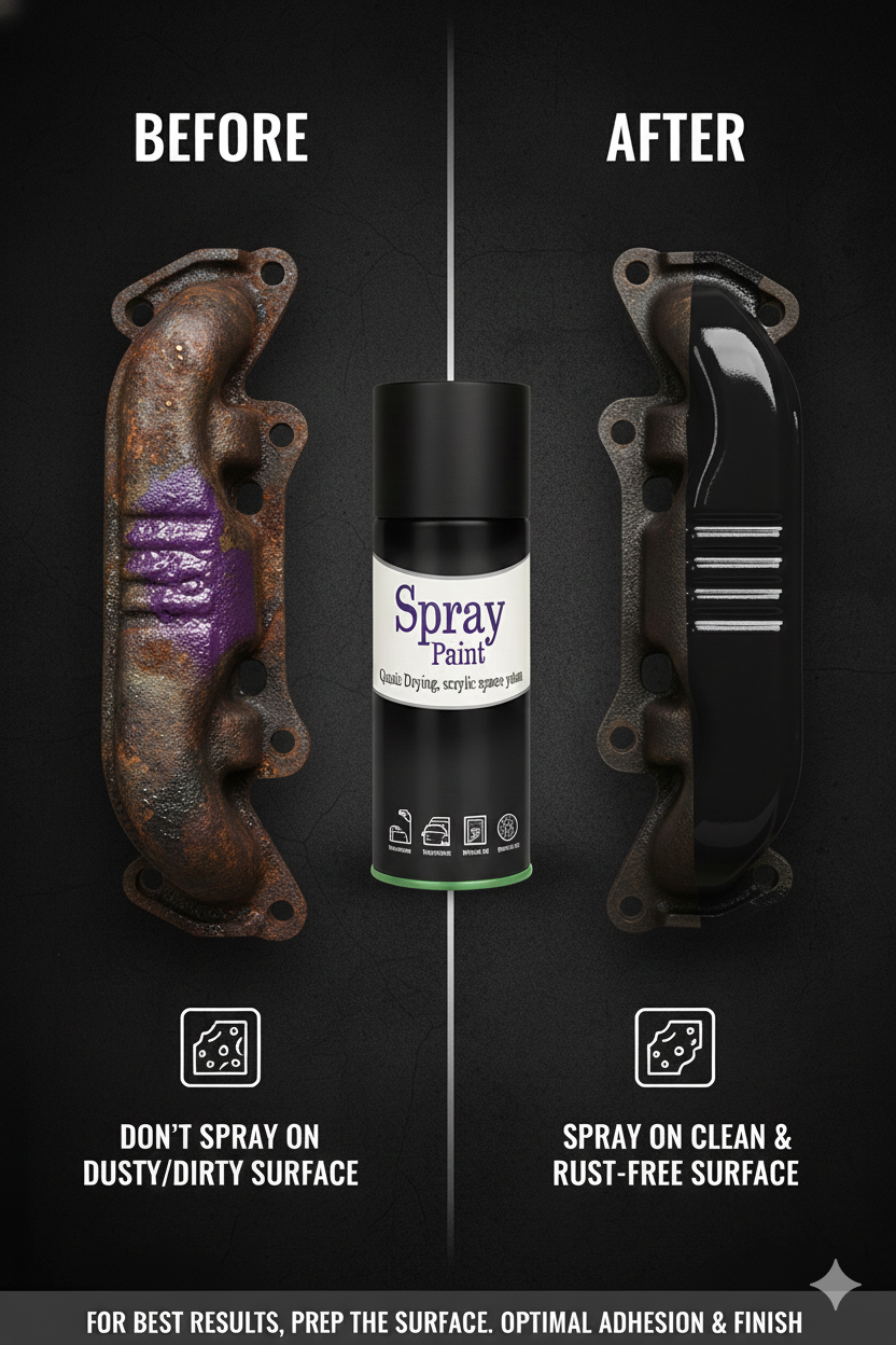 LIHA High-Temperature Spray Paint for Bike Exhaust & Silencer – Heat Resistant, Quick Dry, Rust Protection, 400ml