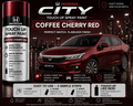 Honda City Coffee Cherry Red Touch Up Spray Paint – OEM Color Match | LIHA Aerosols 500ml