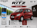 Maruti Suzuki Ritz Fire Brick Red Pearl ZLB Spray Paint – OEM Factory Match Car Touch Up Paint