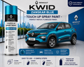Renault Kwid Zanskar Blue Touch Up Spray Paint | OEM Automotive Aerosol Paint for Scratch Repair