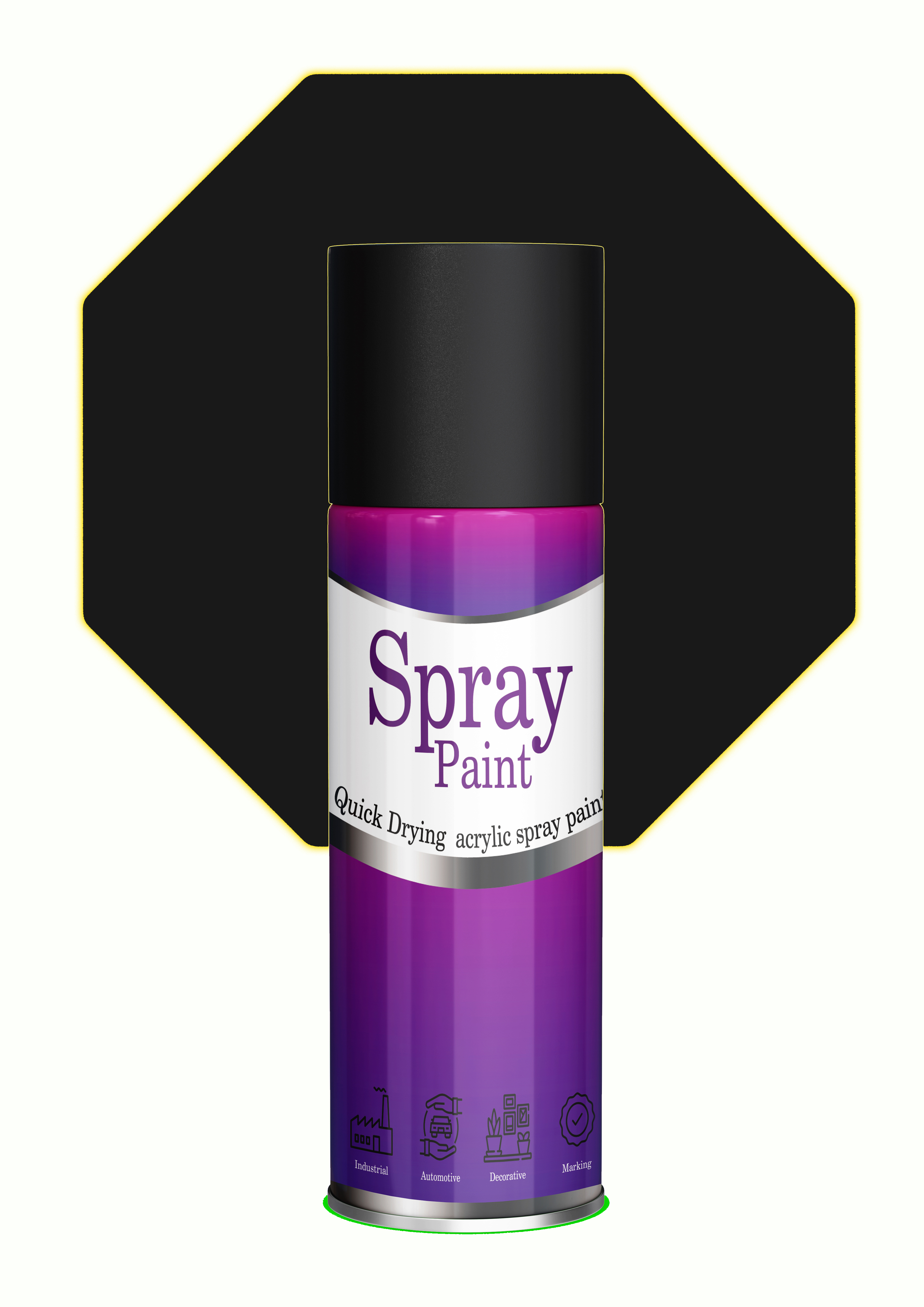 LIHA Matte Black Spray Paint – Non-Gloss Premium Finish 400ml