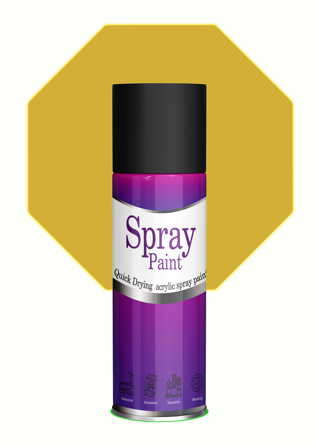 LIHA Gold Metallic Spray Paint – Luxury Gloss Finish 400ml