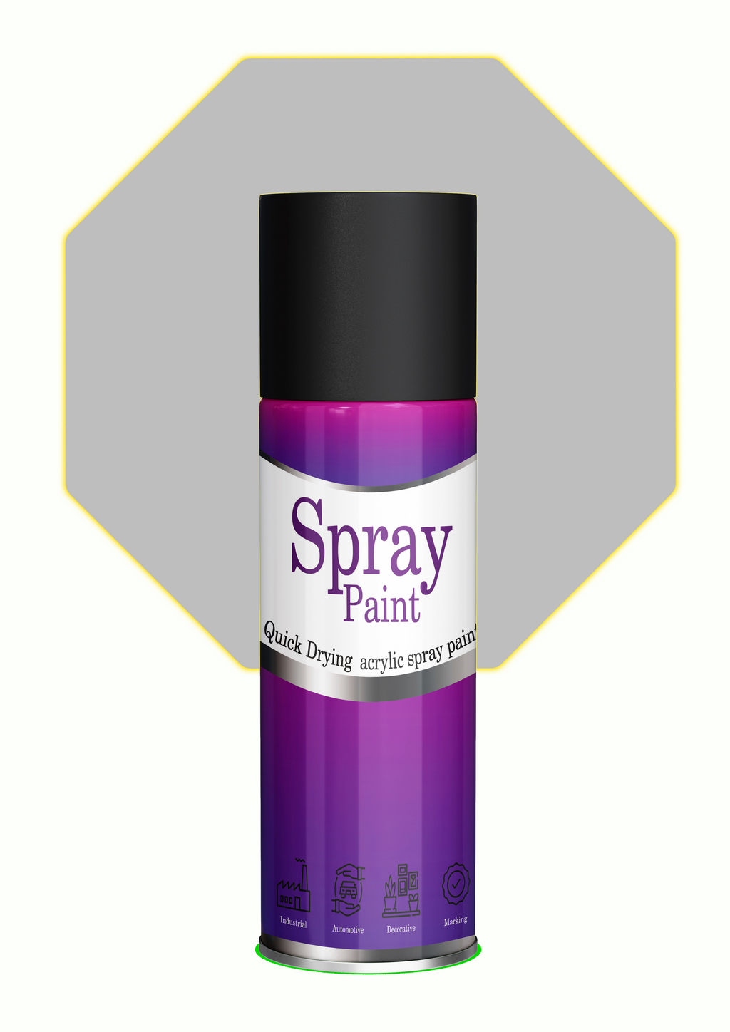 LIHA Silver Metallic Spray Paint – Chrome-Like Shine 400ml