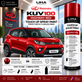 Mahindra KUV100 Highway Red Touch Up Spray Paint – OEM Color Match | LIHA Aerosols 500ml