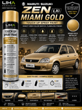 Maruti Suzuki Zen LXI Miami Gold Touch Up Spray Paint – OEM Color Match | LIHA Aerosols 500ml