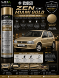 Maruti Suzuki Zen LXI Miami Gold OEM Color Match Touch Up Spray Paint 500ml | LIHA Aerosols Automotive Paint
