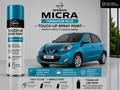 Nissan Micra Turquoise Blue Touch Up Spray Paint – OEM Color Match | LIHA Aerosols 500ml