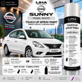 Nissan Sunny Pearl White Touch Up Spray Paint – OEM Color Match | LIHA Aerosols 500ml