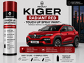 Renault Kiger Radiant Red Touch Up Spray Paint – OEM Color Match | LIHA Aerosols 500ml