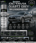 Skoda Octavia Quartz Grey Touch Up Spray Paint – OEM Color Match | LIHA Aerosols 500ml